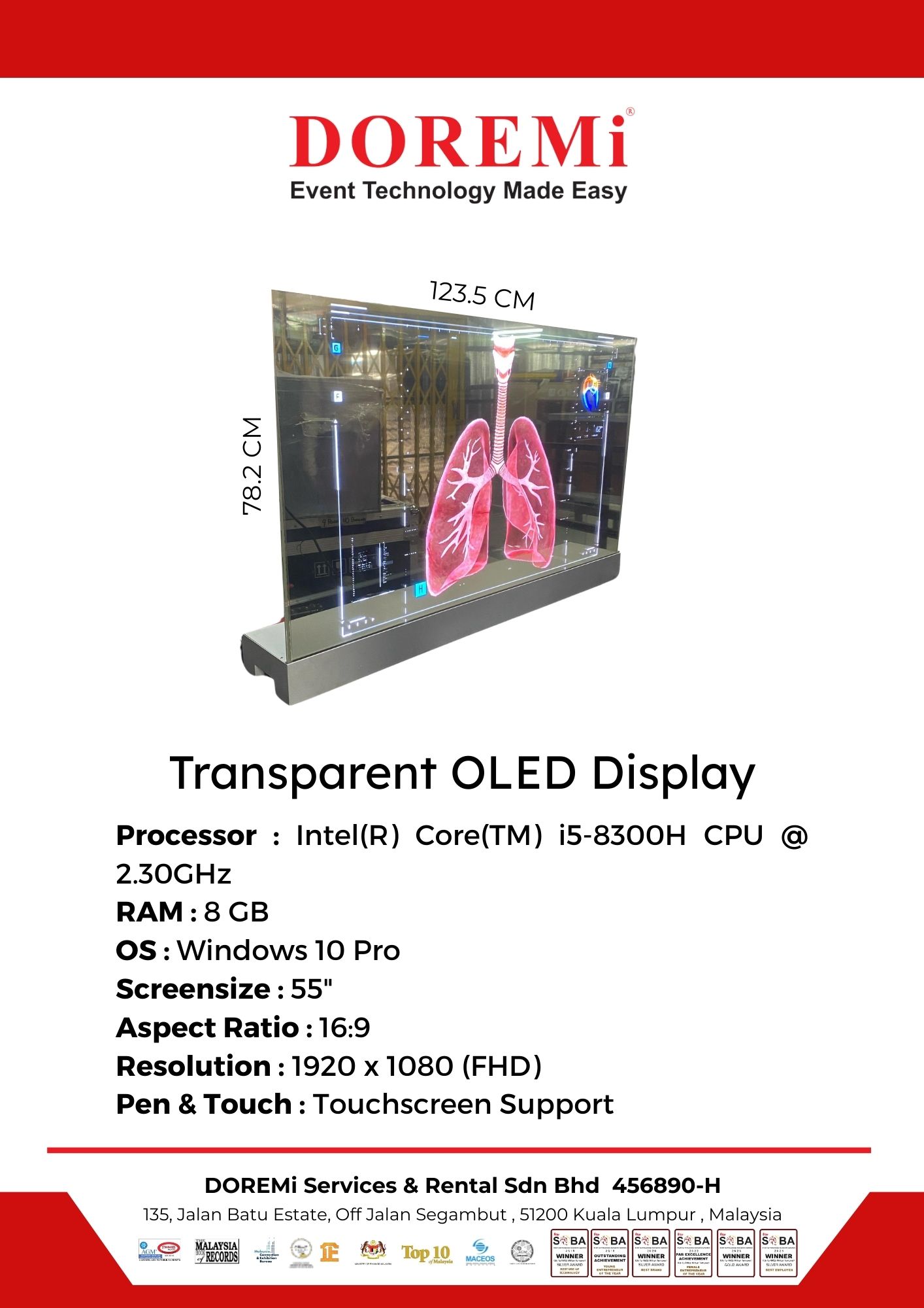 Transparent OLED Display